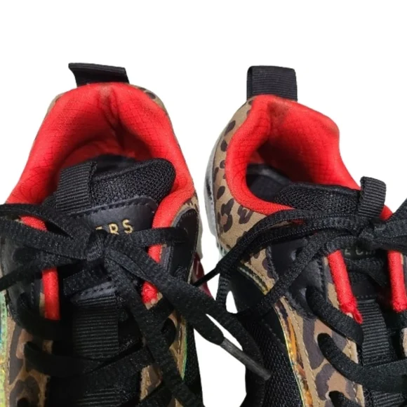 Skechers Street Uno Hi “The Hunt” Leopard Print Leather Sneakers 8.5 - Picture 11 of 16